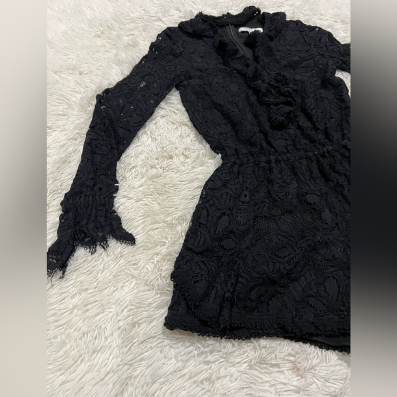 Alexis Ludmila Lace Romper - size XS - black - Picture 8 of 8